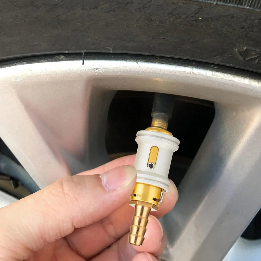 Leak-Proof Brass Tire Inflator Nozzle – Universal Air Chuck