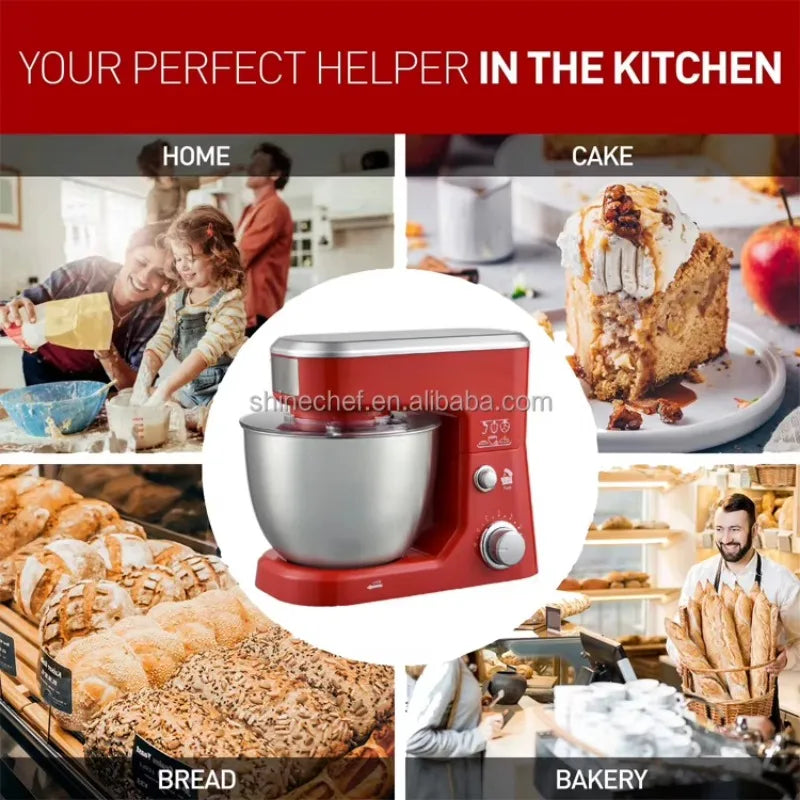 Westchef 4L Planetary Stand Mixer | 6-Speed 500W Tilt-Head