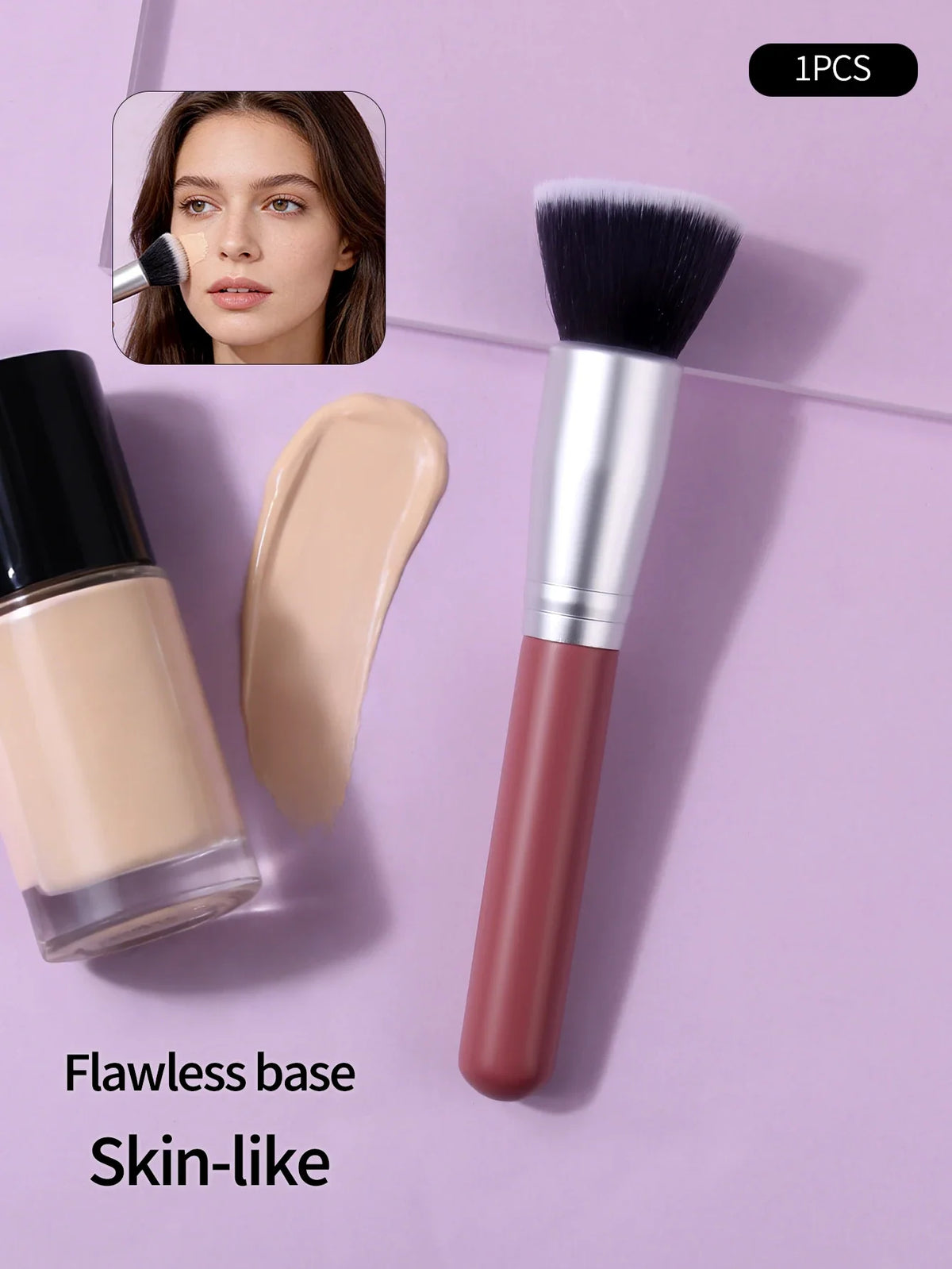 Nixie Professional Makeup Brush – Foundation, Powder & Blush