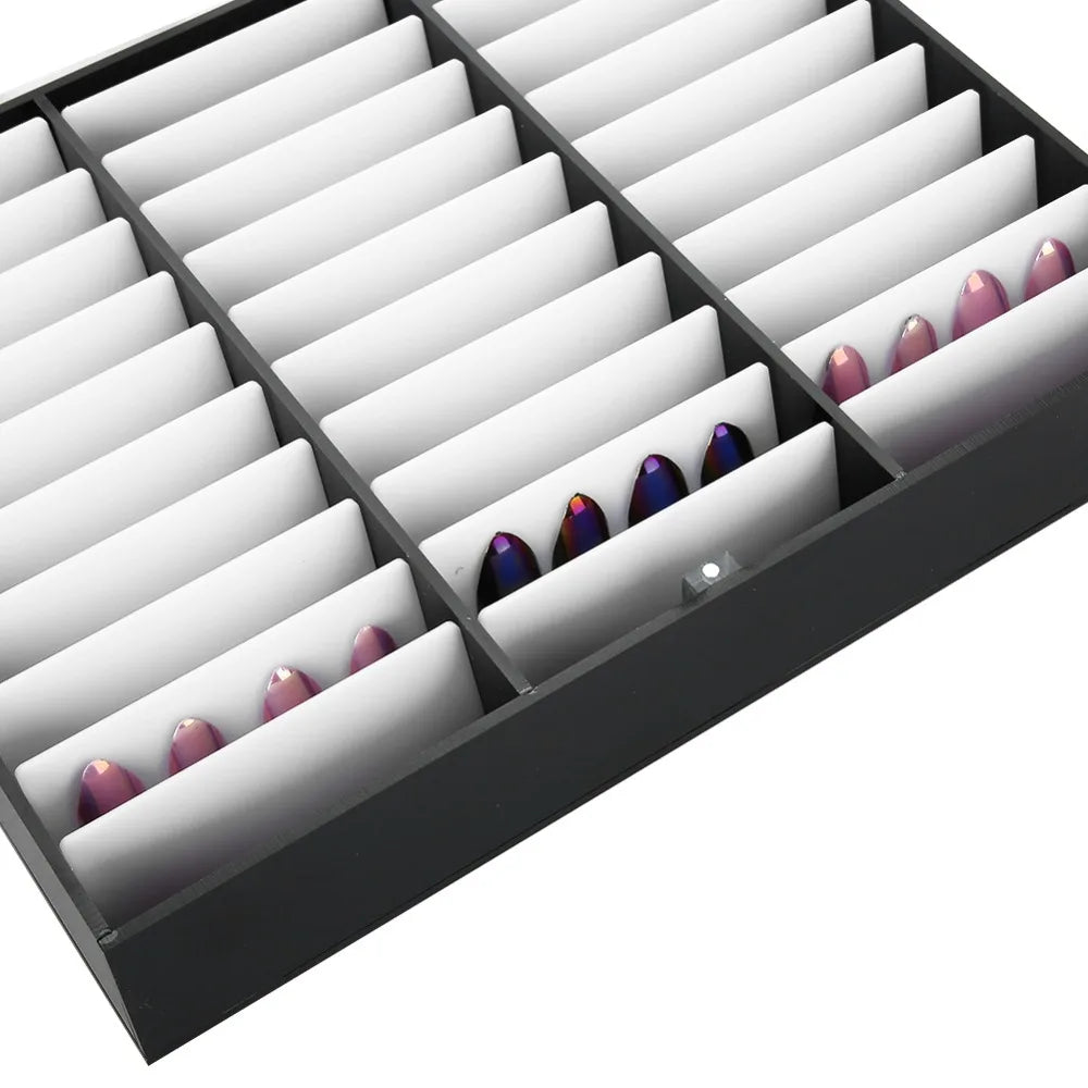 Nail Art Storage Box Multi-Slot Display Case | Press On Nails