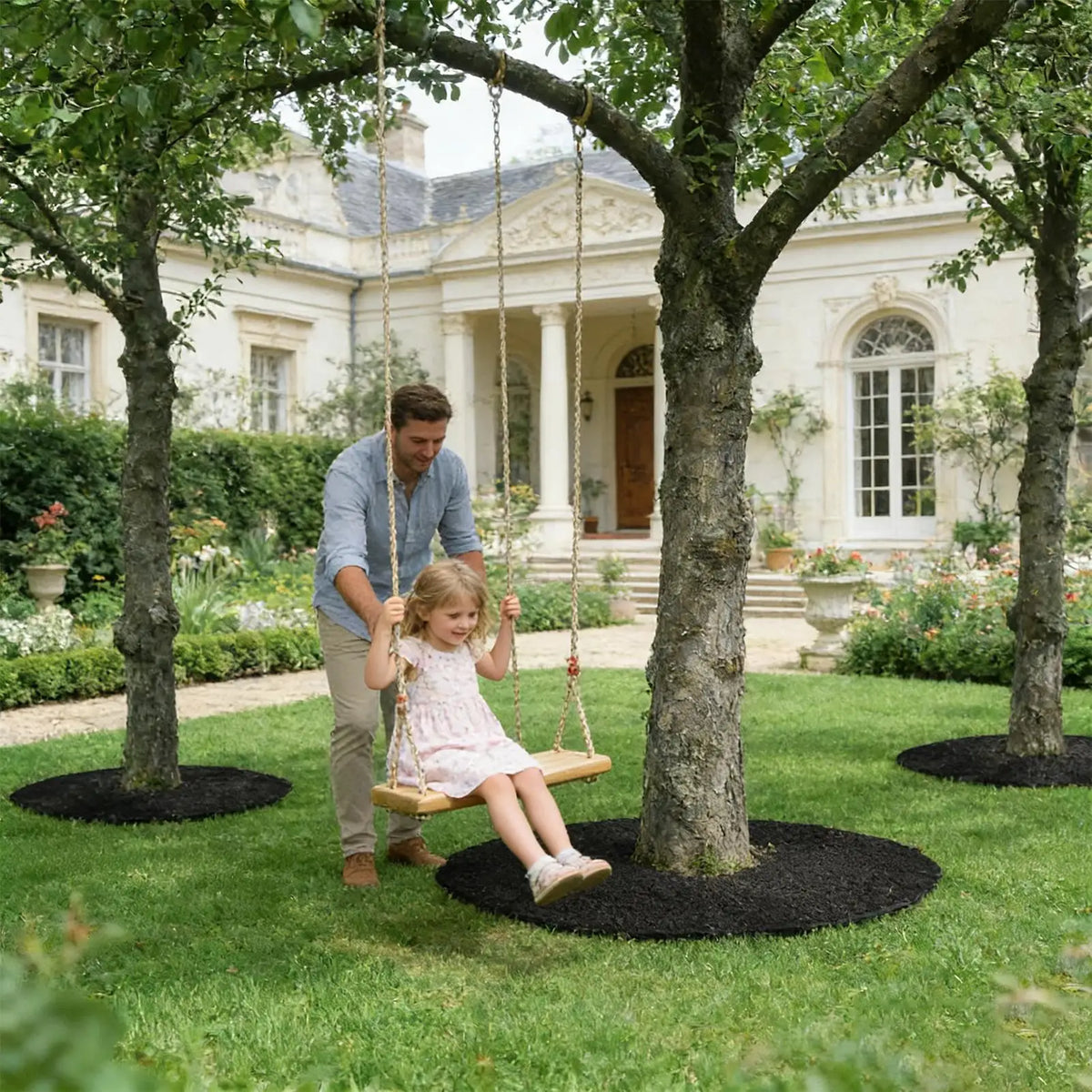 Tree Mulch Ring Non-Woven Root Protection Mat | Weed Barrier