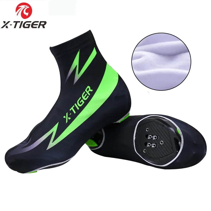 X-TIGER Winter Thermal Cycling Overshoes | Fleece Bike Shoe Cover