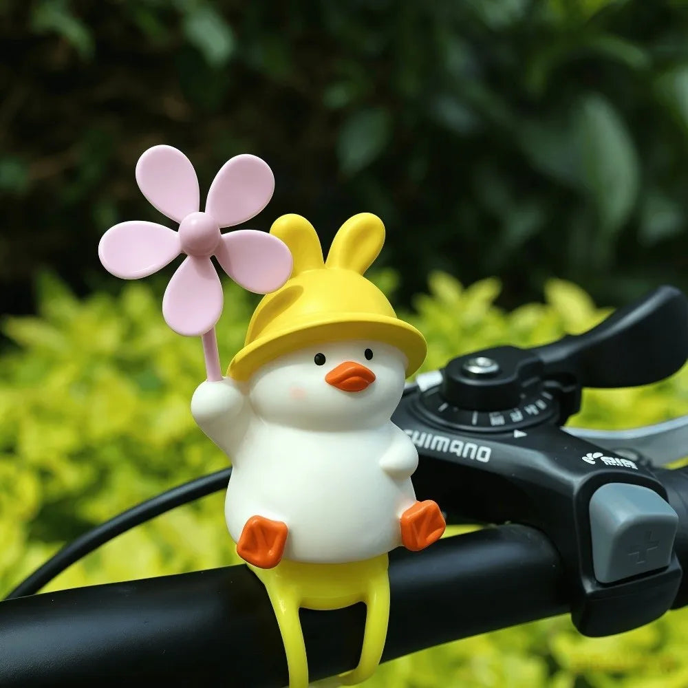 Yellow Windmill Duck Pendant – Bike Ornament & Photo Prop