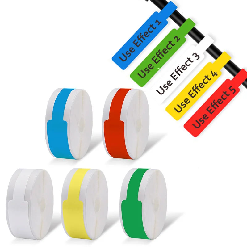 Thermal Cable Label Rolls for Phomemo D30/D32/D35 Printer