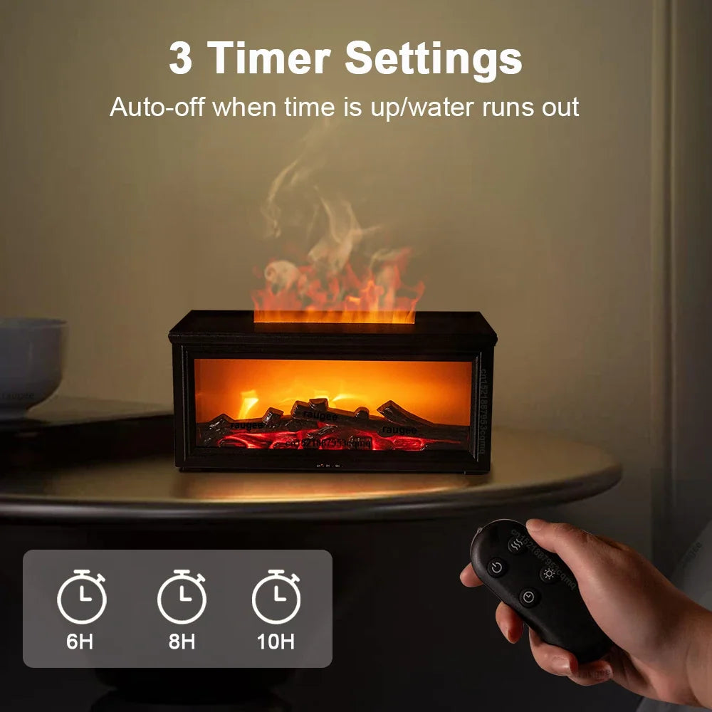 Fireplace Flame Aroma Diffuser & USB Humidifier | raugee