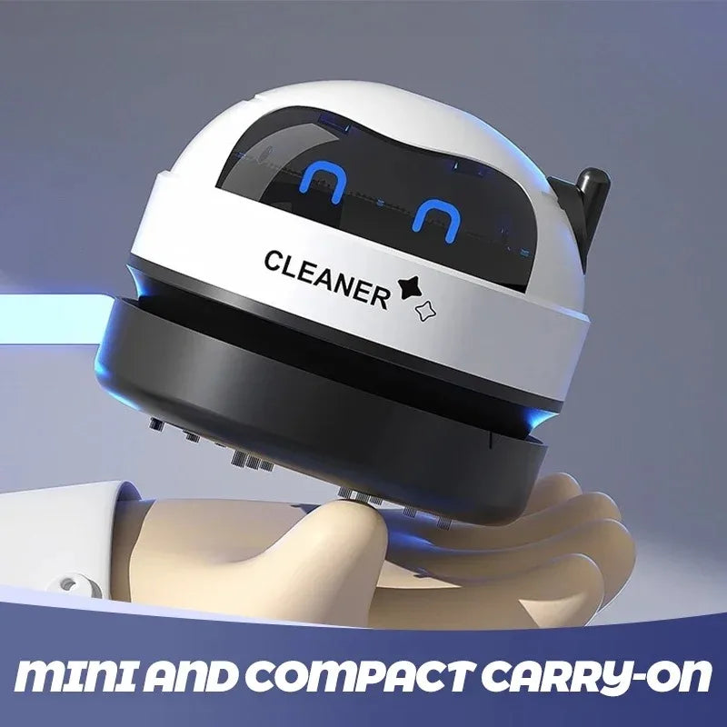 Rechargeable Mini Desktop Vacuum – Keyboard, Car & Pet Hair