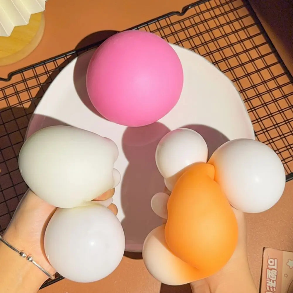 Ultra Soft Steamed Bun Squeeze Ball – Slow Rebound Sensory Toy