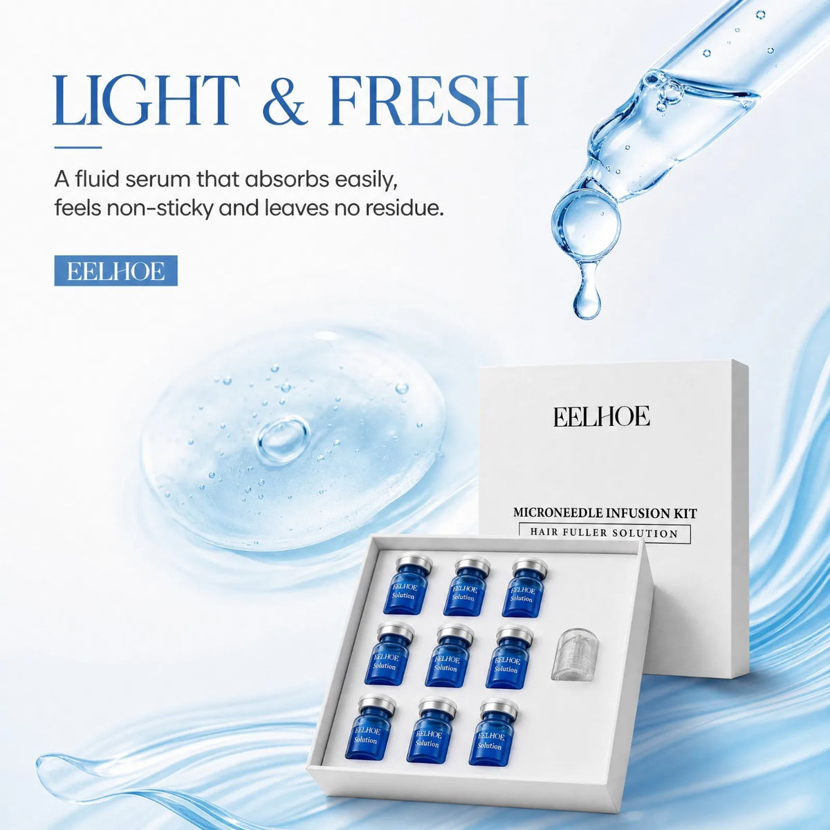 Copper Peptide Microneedle Hair Serum Kit – Scalp Care