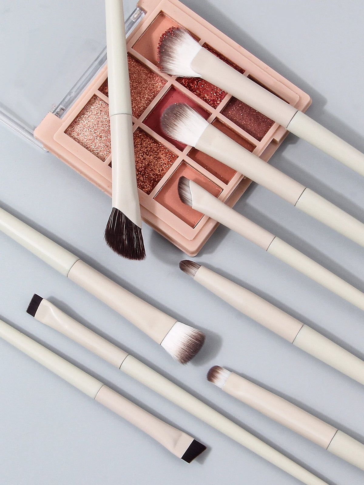9-Piece Soft Eye Makeup Brush Set – Eyeliner & Eyeshadow