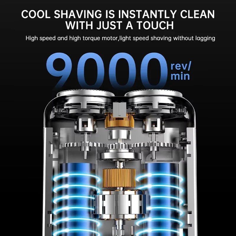 R-12 Mini Portable Electric Shaver – Wet & Dry Type-C Razor