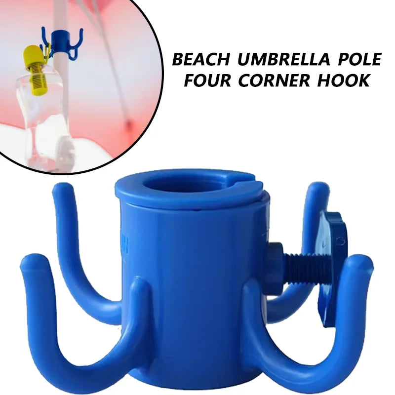 Beach Umbrella 4-Prong Hanging Hook – Towels, Bags & More
