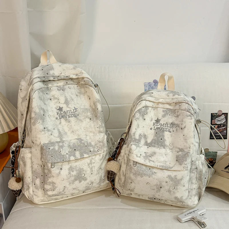 Nixie Tie-Dye Star Backpack – School & College Nylon Bag
