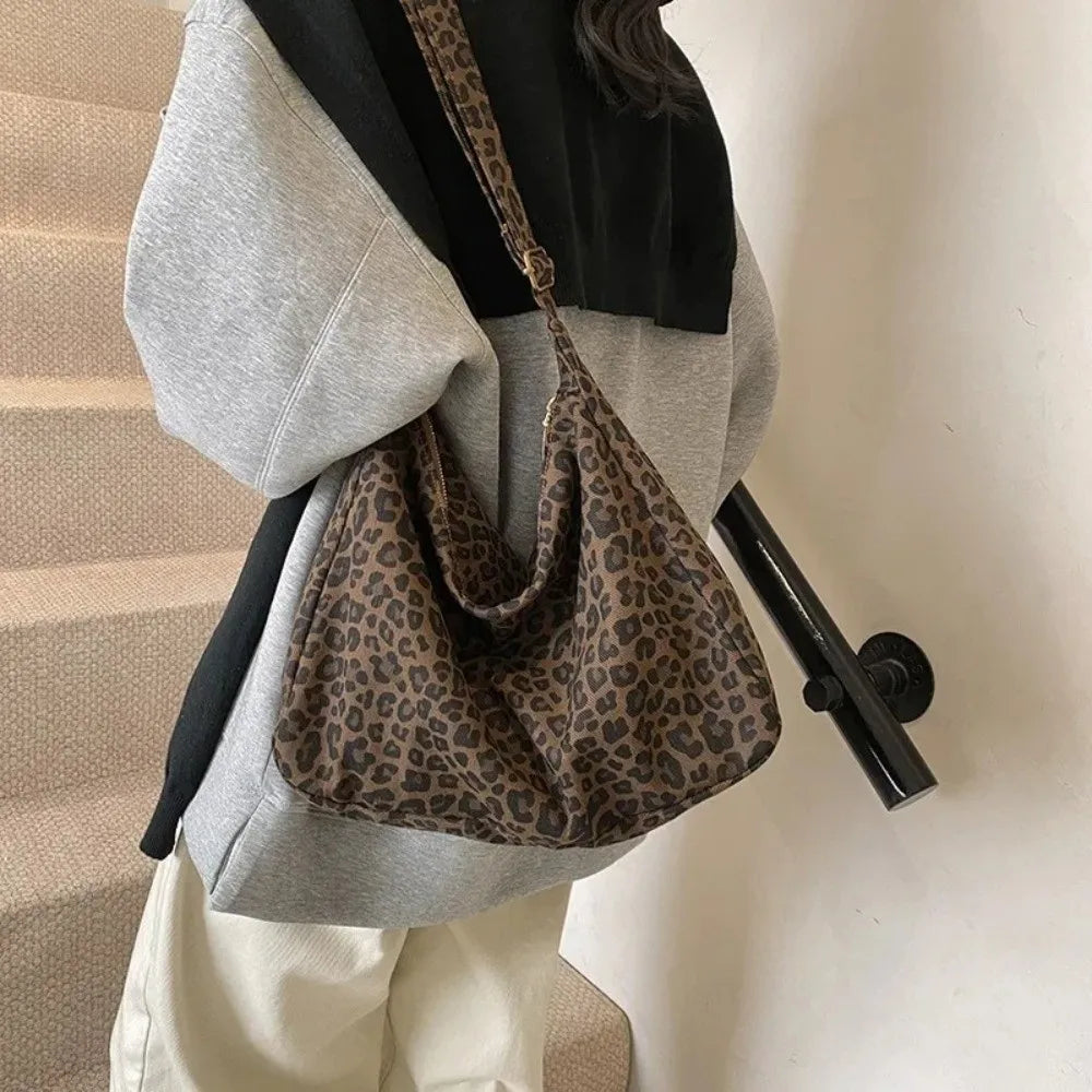 Women's Large Canvas Tote Crossbody Shoulder Bag – Adjustable