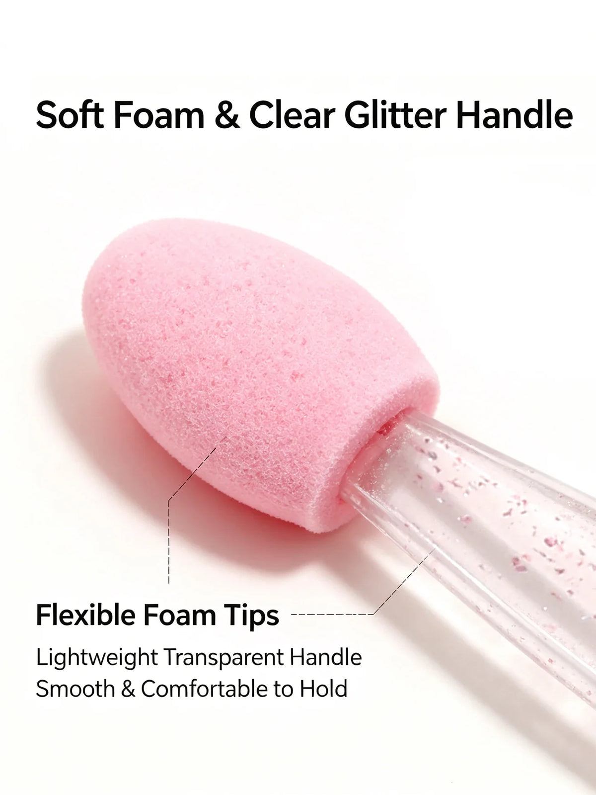 50Pcs Double-Sided Nail Art Sponge Brush Chrome Powder Applicator