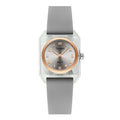 Timetti Women's Square Quartz Watch – Casual Silicone Strap