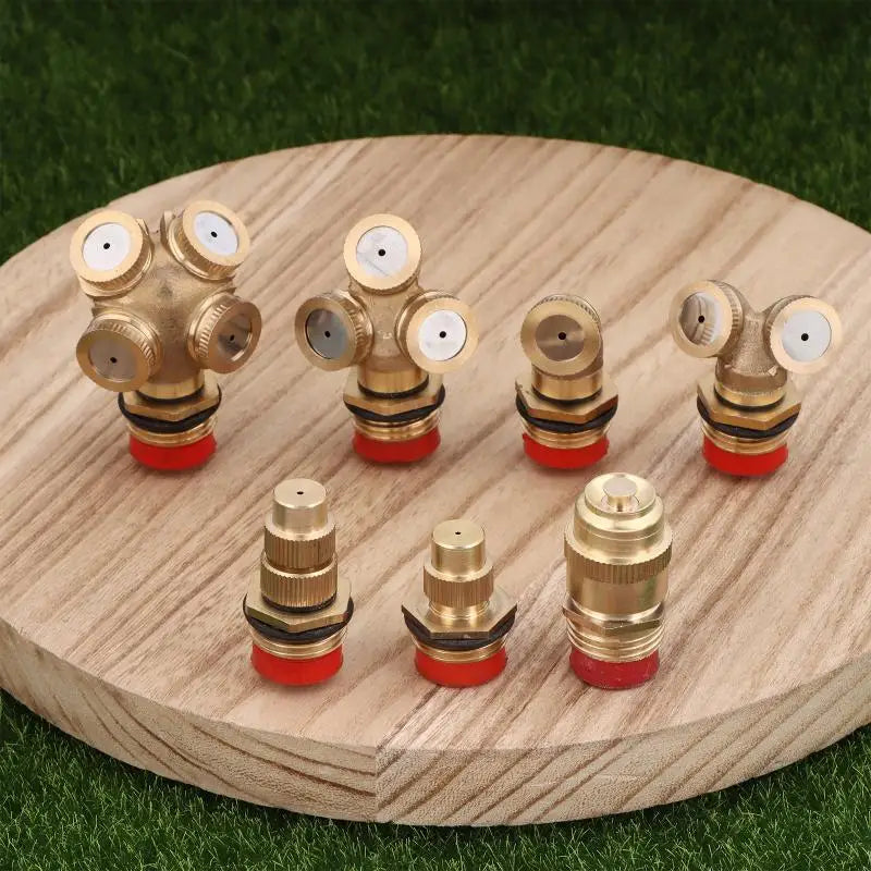 Brass Misting Nozzle Garden Irrigation Sprinkler Head 1-3pc
