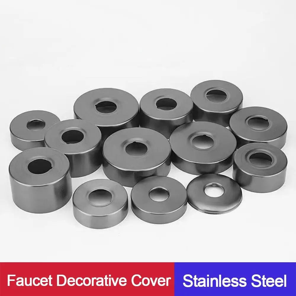 Round Stainless Steel Pipe Cover – Faucet Decorative Cap