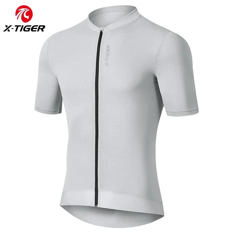X-TIGER Men's Summer Cycling Jersey | Breathable Short Sleeve
