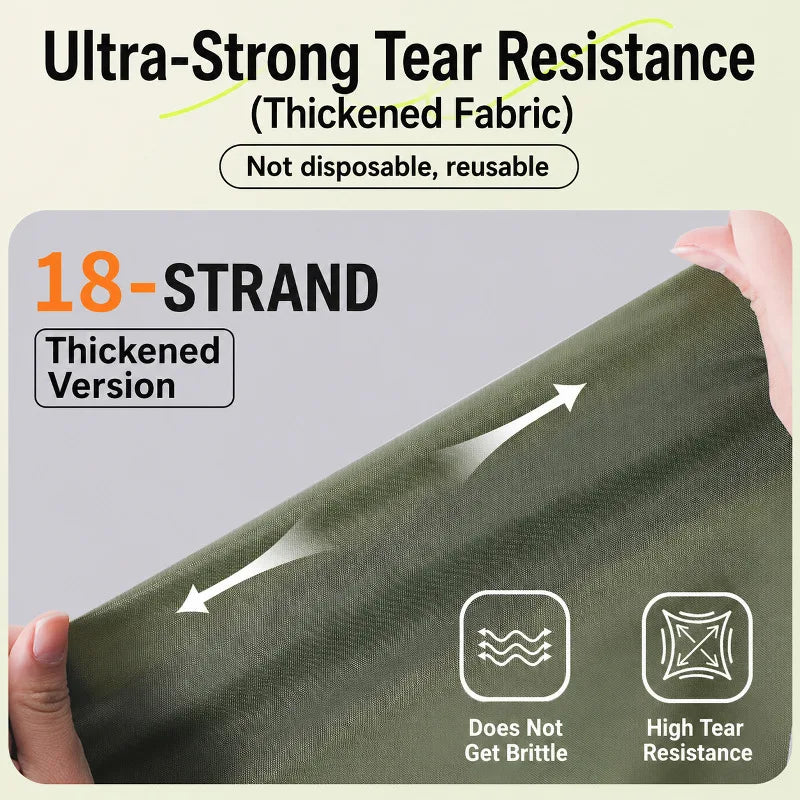 3-in-1 Waterproof Rain Poncho – Cape, Ground Mat & Tarp