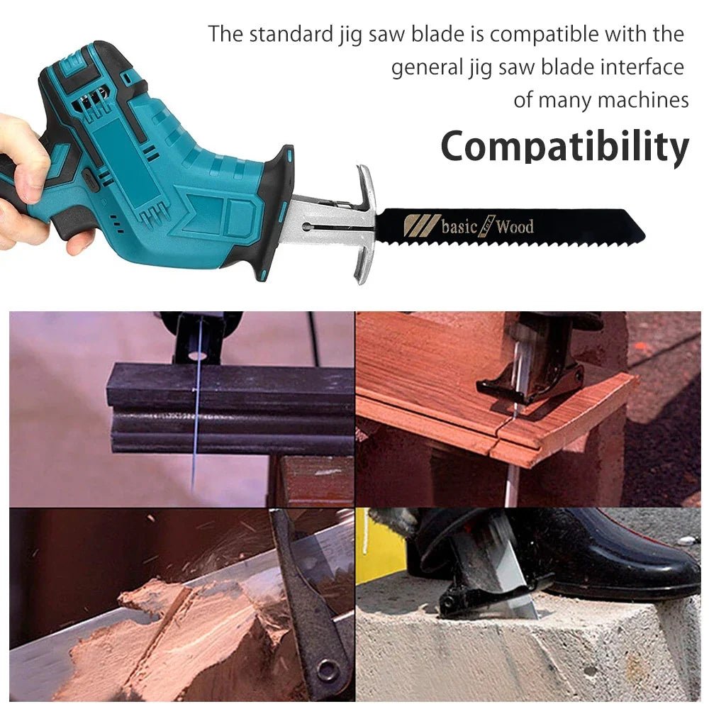 10/20Pcs T-Shaft HCS Jigsaw Blades – Wood Metal Plastic Cutting