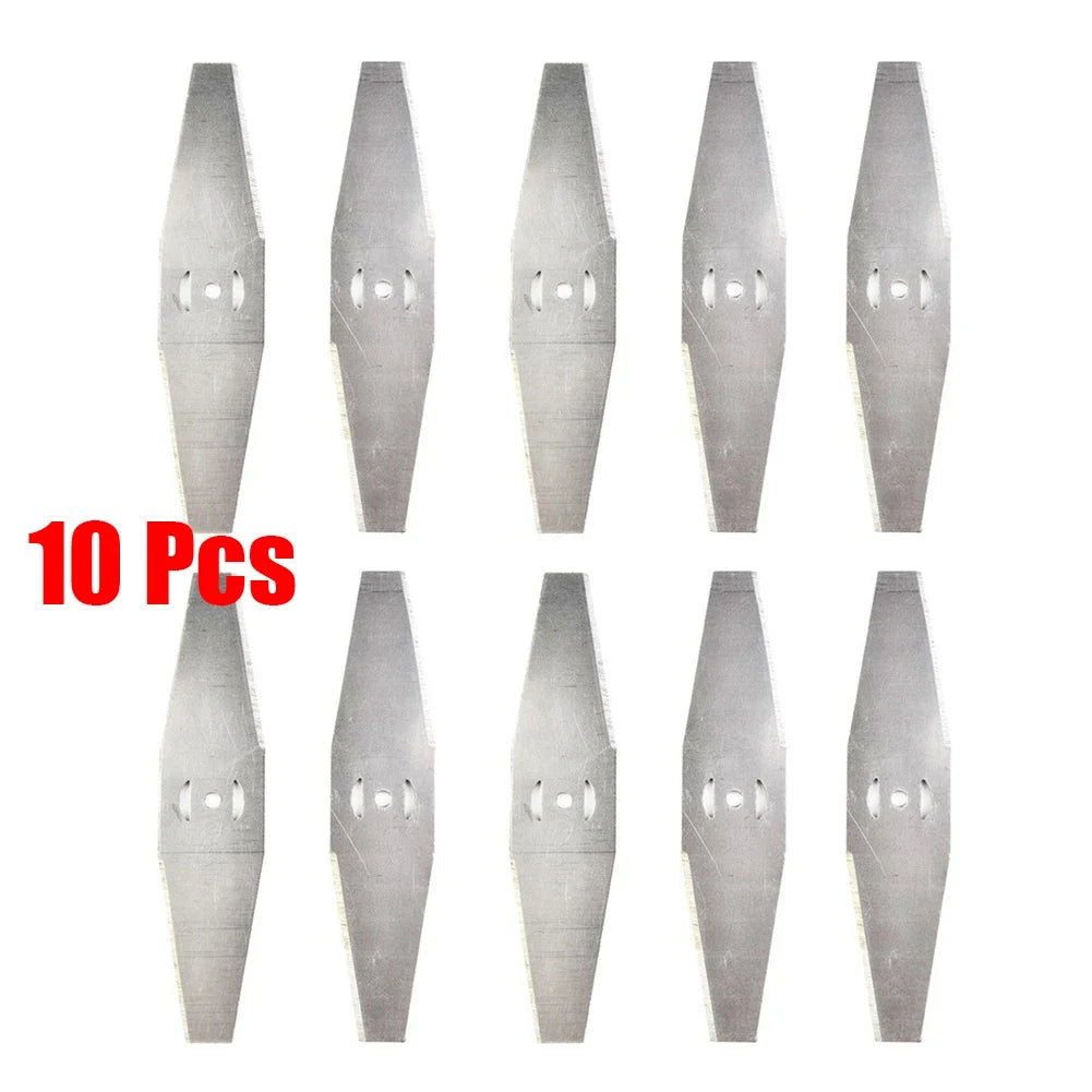 10-Pack Metal Grass Trimmer Blades | Brushcutter Lawn Mower Parts