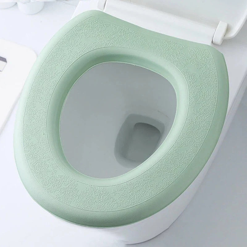 Waterproof Soft Foam Toilet Seat Cover Cushion – Washable O-Shape