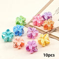 10pcs Daffodil Flower Hair Clips Y2K Bohemian Braiding Cuffs