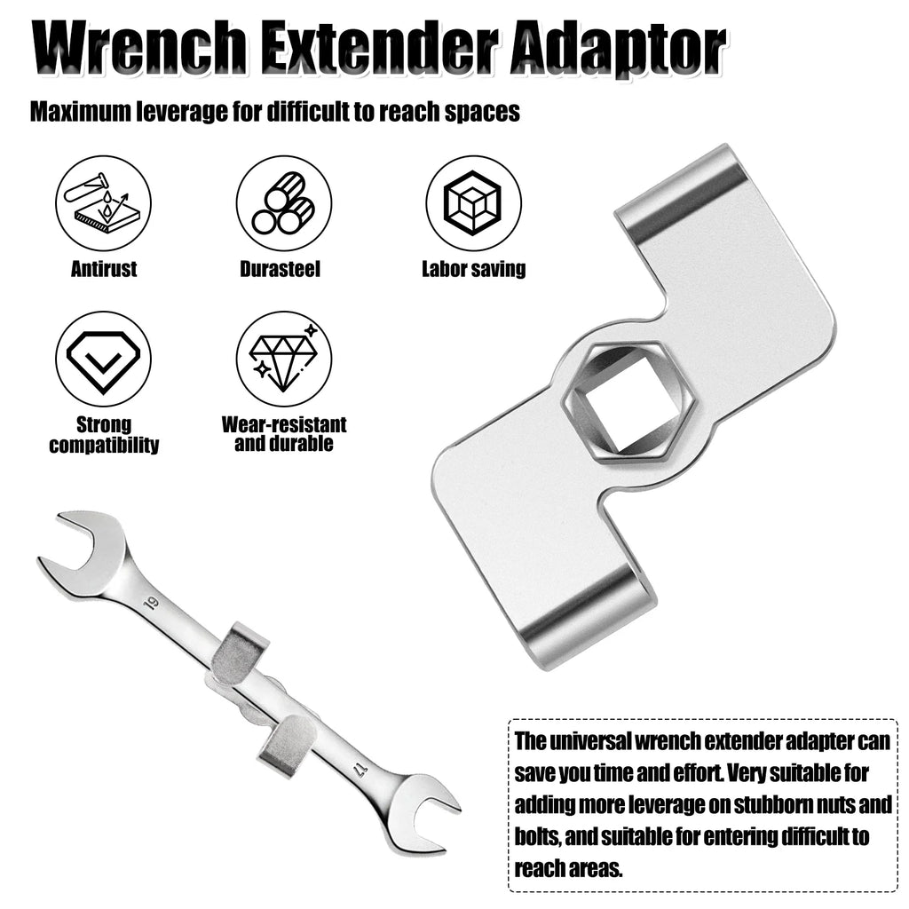 Universal 1/2" Drive Wrench Extender Adapter & Tool Bar Set