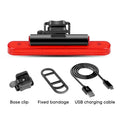 BUCKLOS Bike Tail Light 4 Modes USB Rechargeable Rear Safety Lamp