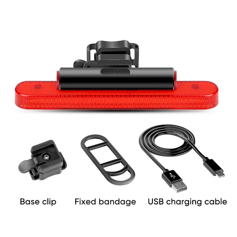 BUCKLOS Bike Tail Light 4 Modes USB Rechargeable Rear Safety Lamp