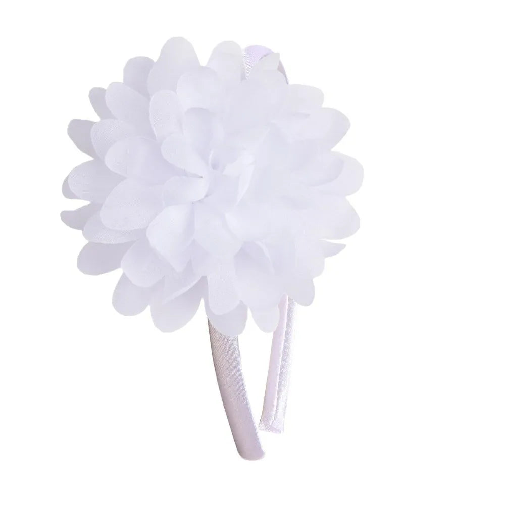 Big Flower Girls Headband – Multi-Layer Princess Hairband