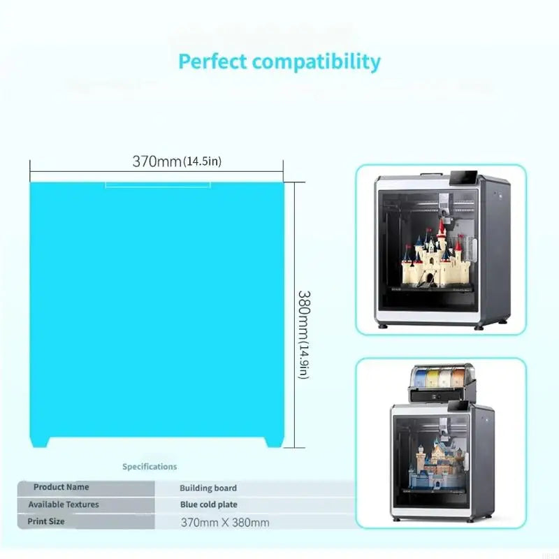 Flexible 3D Printer Build Plate 370×380mm | K2Plus Textured