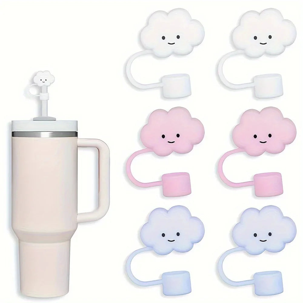 2pcs Kawaii Silicone Straw Tip Covers for Stanley 30 & 40oz