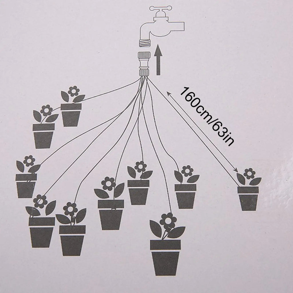 10-Head Automatic Drip Irrigation Kit | Garden Watering System