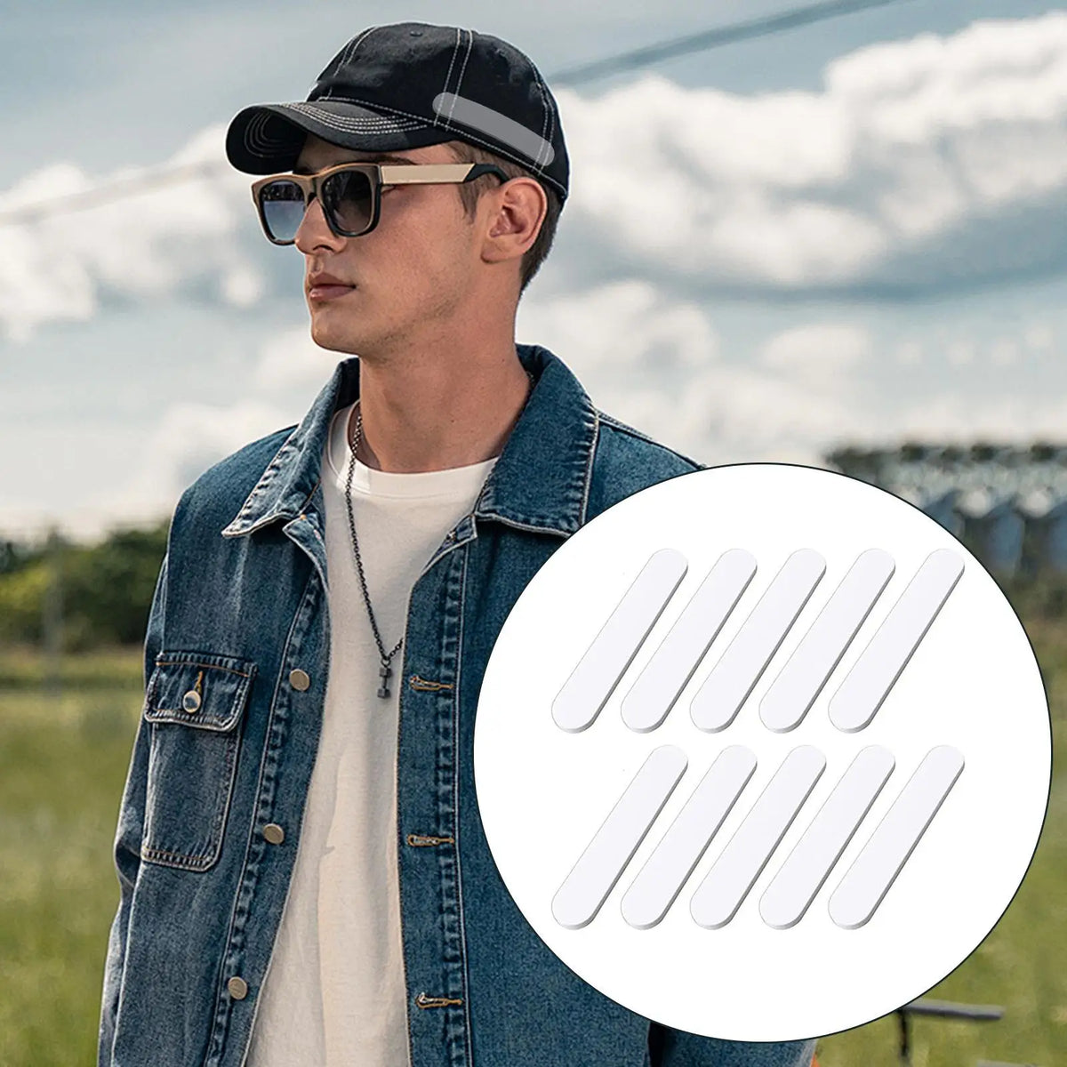 Hat Size Reducer – 10 Adhesive Foam Bands for Perfect Hat Fit