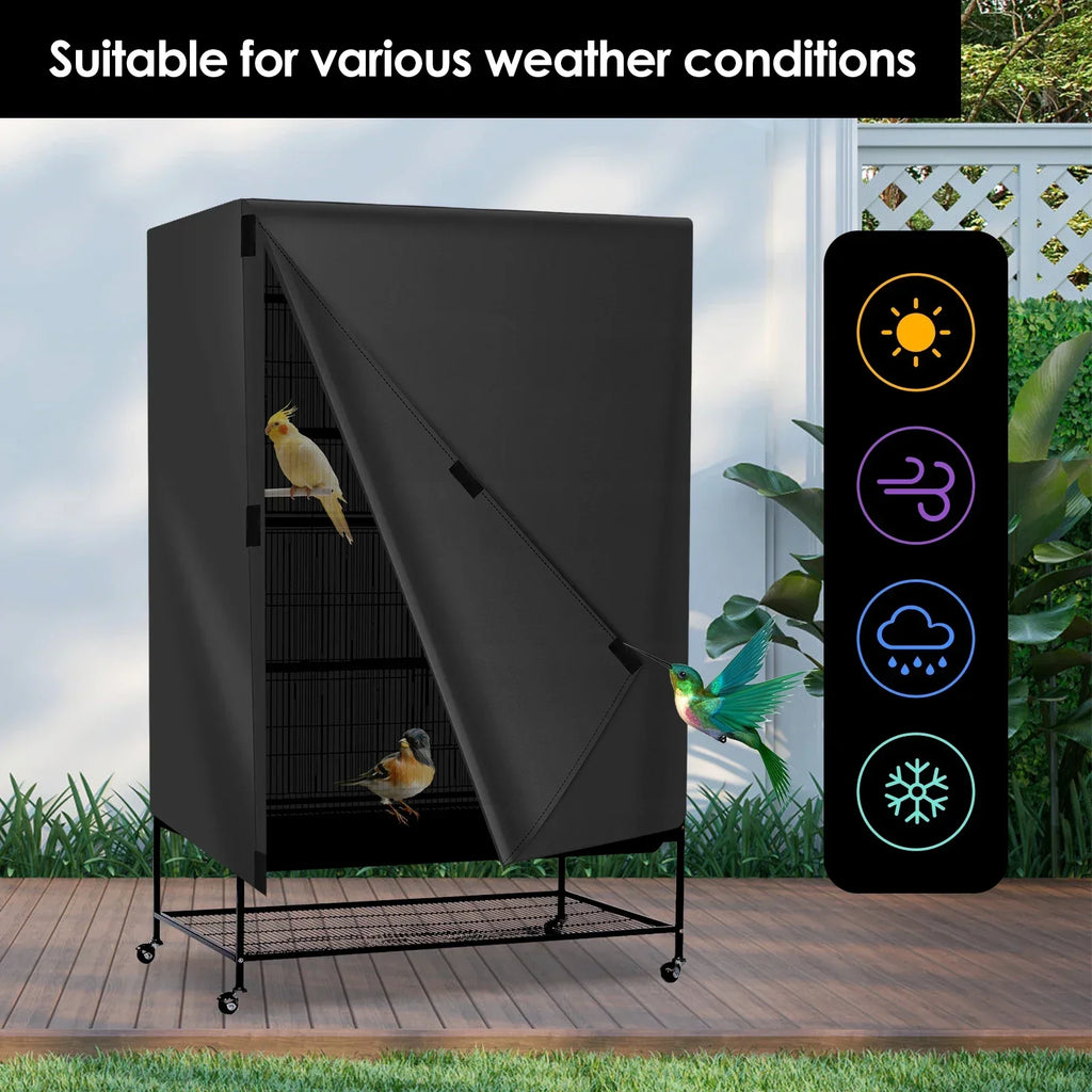 Waterproof Bird Cage Cover – Oxford Night Cover for Parrots