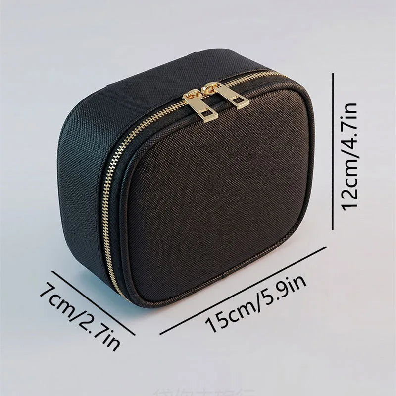 LED Makeup Bag with Mirror & Light – Rechargeable Cosmetic Organizer
