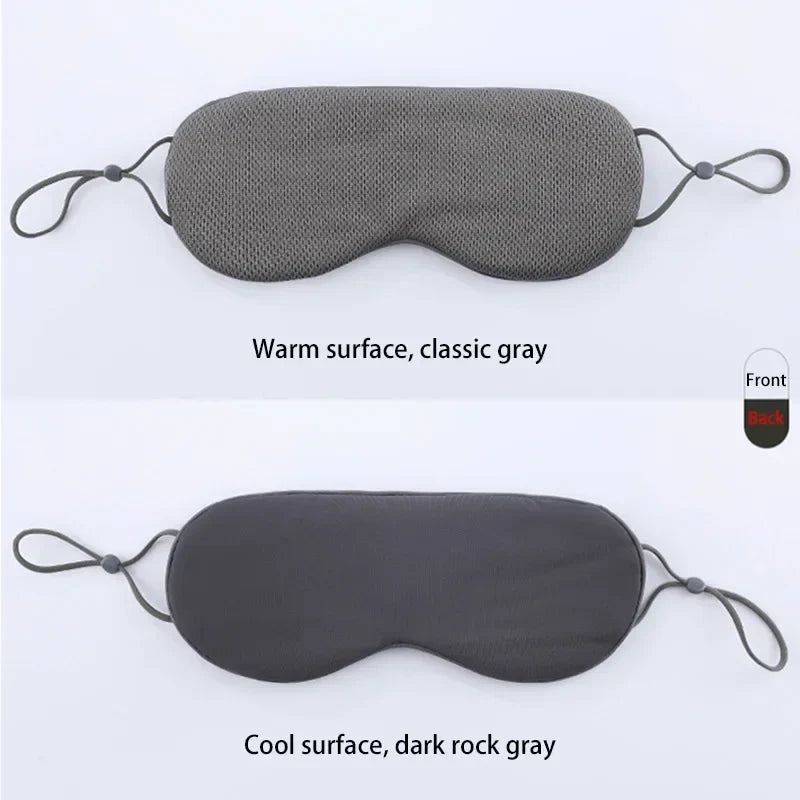 Korean Ice Silk Sleep Mask – Dual Use, Adjustable, Light Blocking