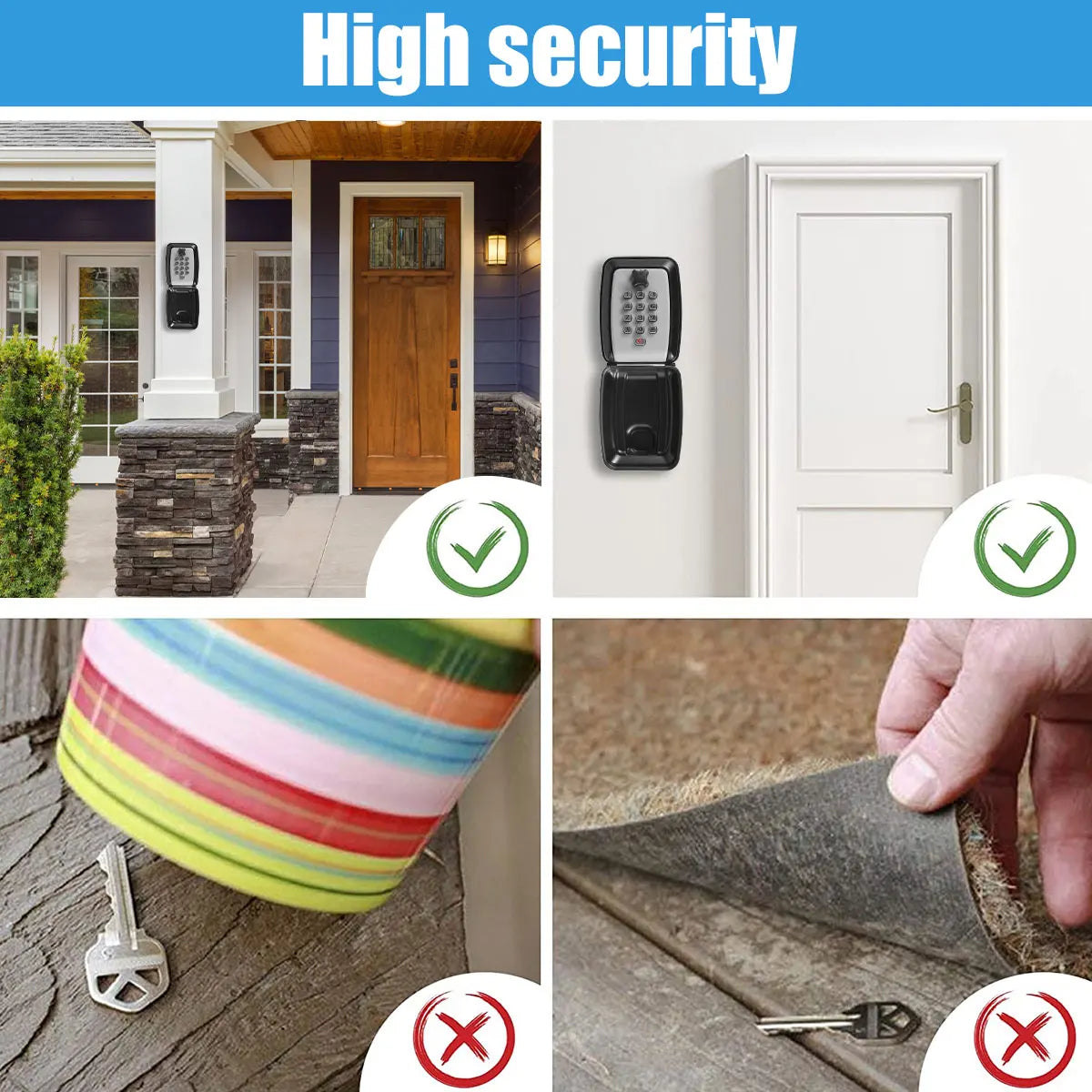 Wall Mount Combination Key Lock Box – Secure Key Storage