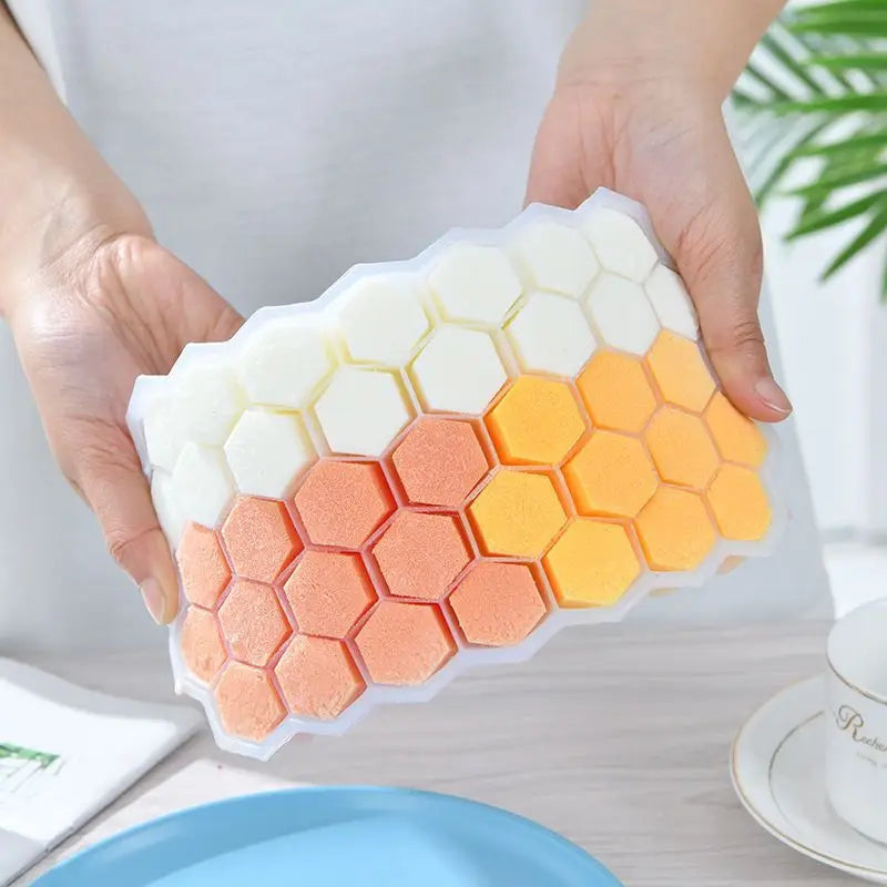 Silicone Ice Cube Tray 37-Cube BPA Free with Lid | Food Grade