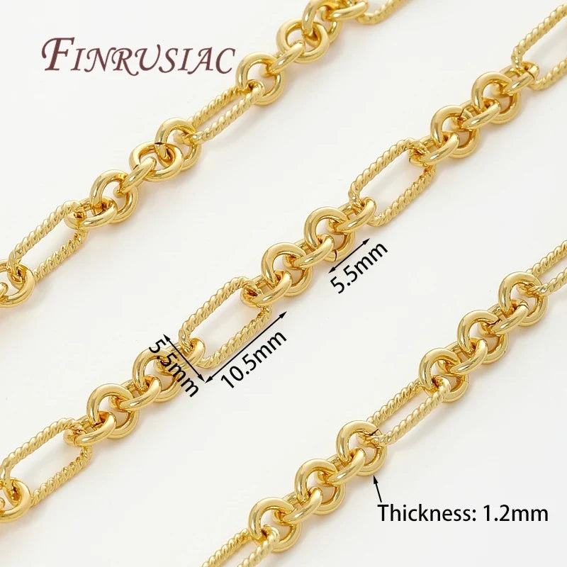 18K Gold Plated Oval Cuban Chain – Bulk DIY Jewelry Supply