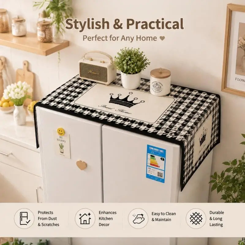 Capybara Fridge Dust Cover – Waterproof & Oil-Proof Protector
