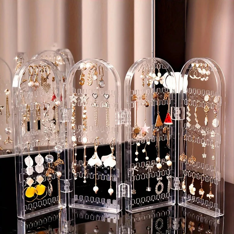 240-Slot Clear Earring Organizer – Jewelry Display Stand