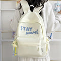 Korean Style Embroidered Backpack – Large Capacity School Bag