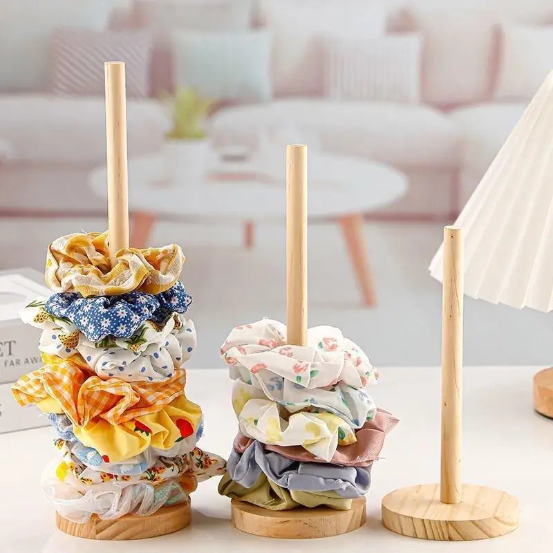 Solid Wood Hair Scrunchie Holder & Organizer – Vanity Storage