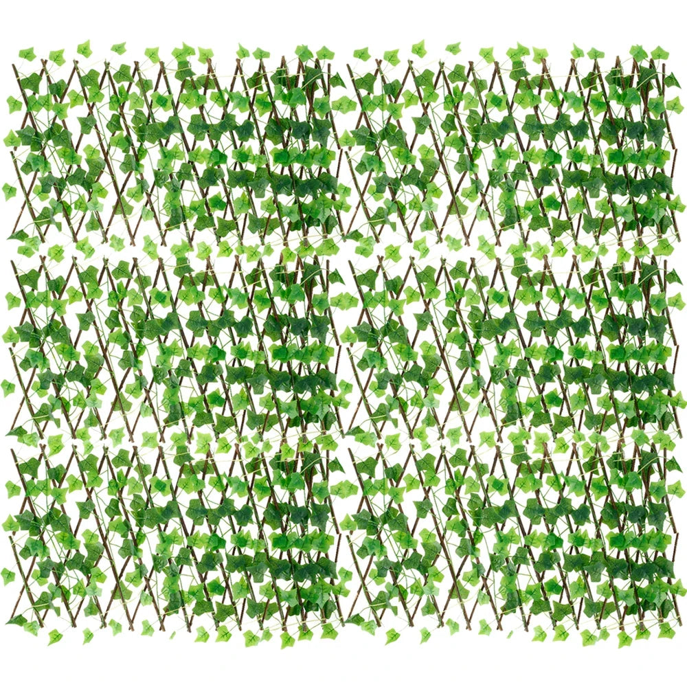 6-Pack Artificial Ivy Expanding Trellis Privacy Fence 40cm