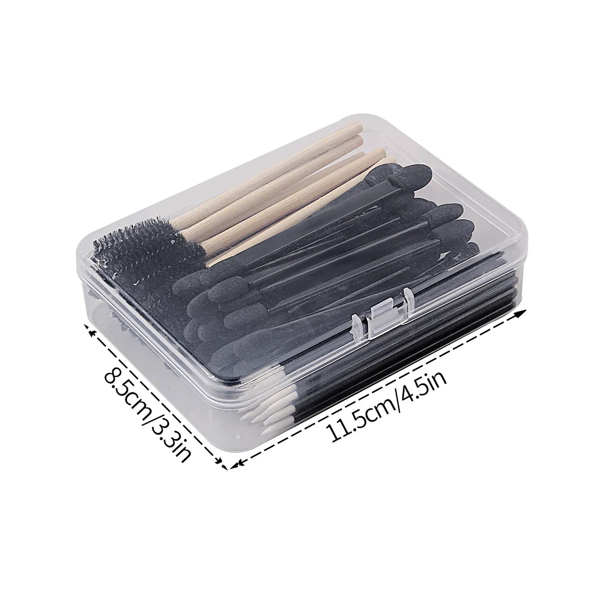 60-Piece Eye Makeup Brush Set with Storage Box | Nixie