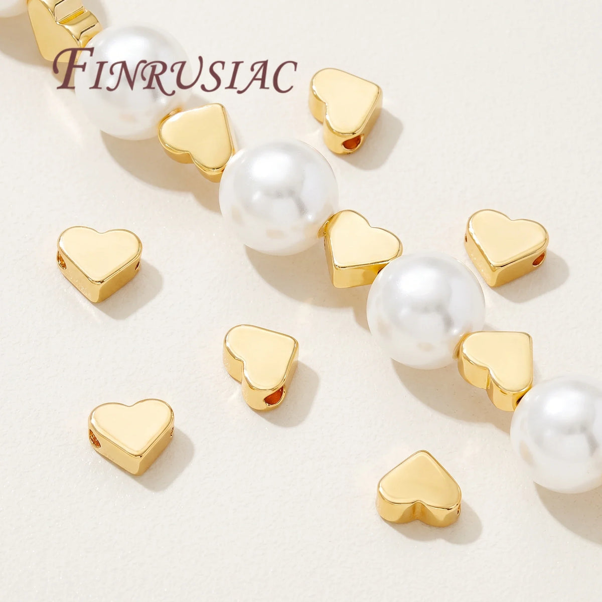 Heart Spacer Beads 18K Gold Plated – DIY Jewelry Findings
