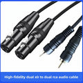 Dual XLR Female to Dual RCA Male Audio Cable | Mixer & Amp