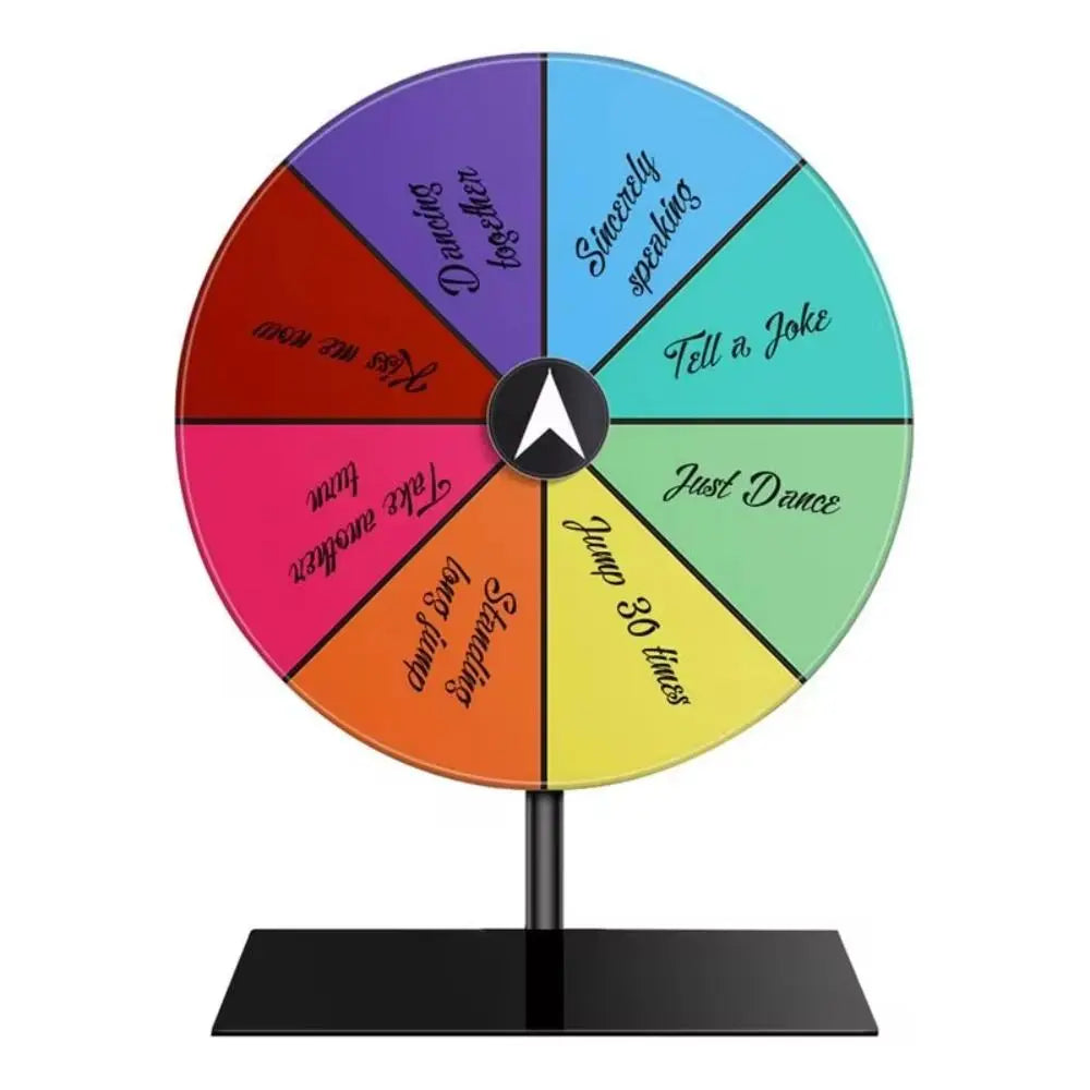 Multicolor Editable Prize Wheel – 8-Slot Spinner Game